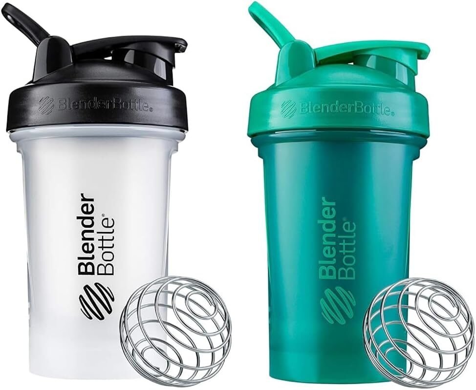 BlenderBottle Classic V2 Shaker Bottle Perfect for Protein Shakes and Pre Workout, 20oz, Full Color Tan