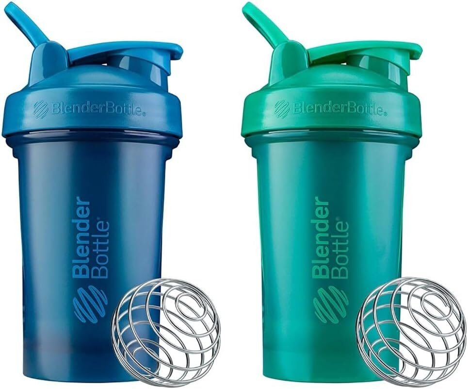 BlenderBottle Classic V2 Shaker Bottle Perfect for Protein Shakes and Pre Workout, 20oz, Full Color Tan