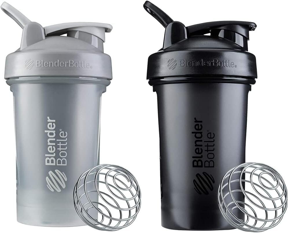 BlenderBottle Classic V2 Shaker Bottle Perfect for Protein Shakes and Pre Workout, 20oz, Full Color Tan