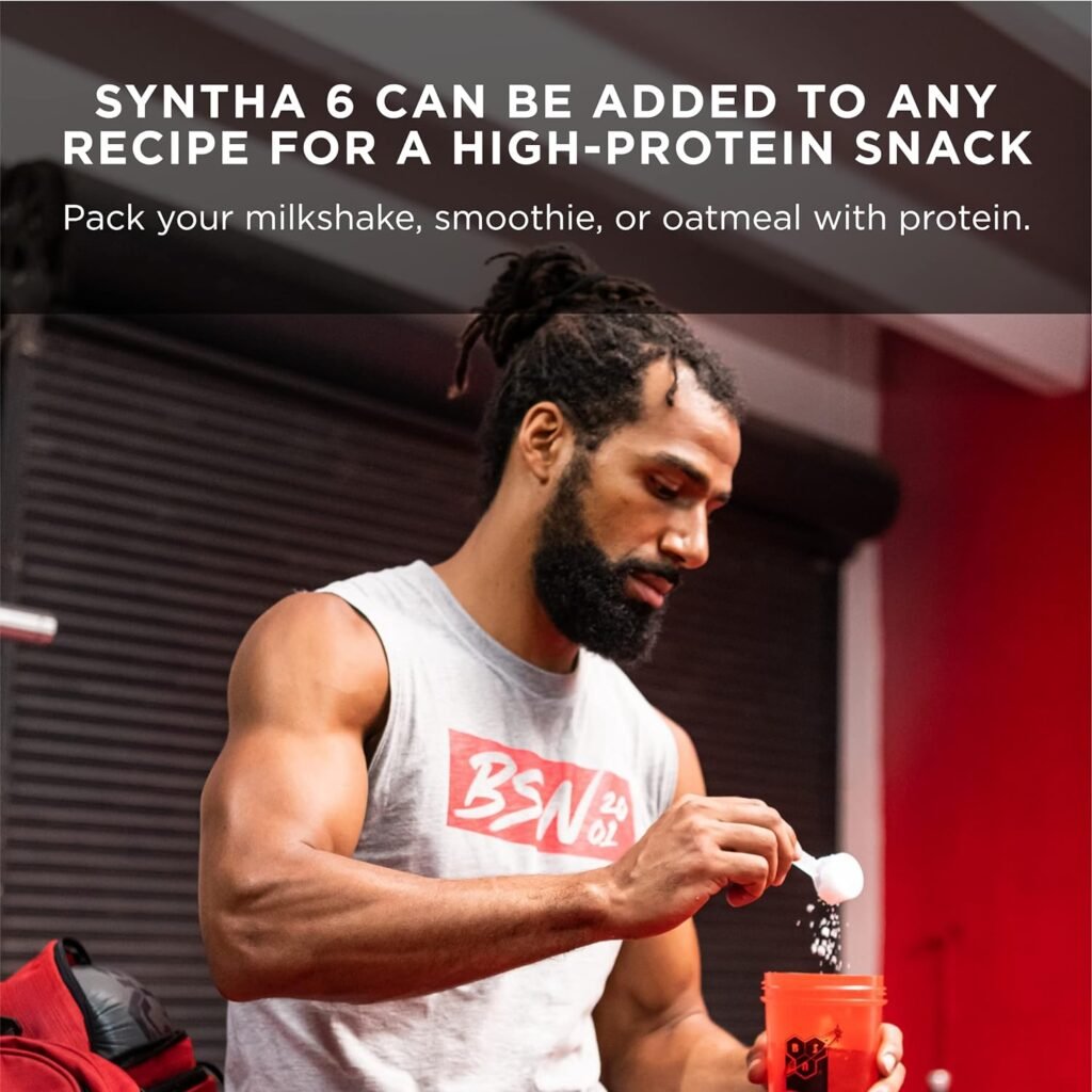 BSN SYNTHA-6 Whey Protein Powder with Micellar Casein, Chocolate Milk Protein Isolate Powder, Chocolate Milkshake, 97 Servings (Package May Vary)