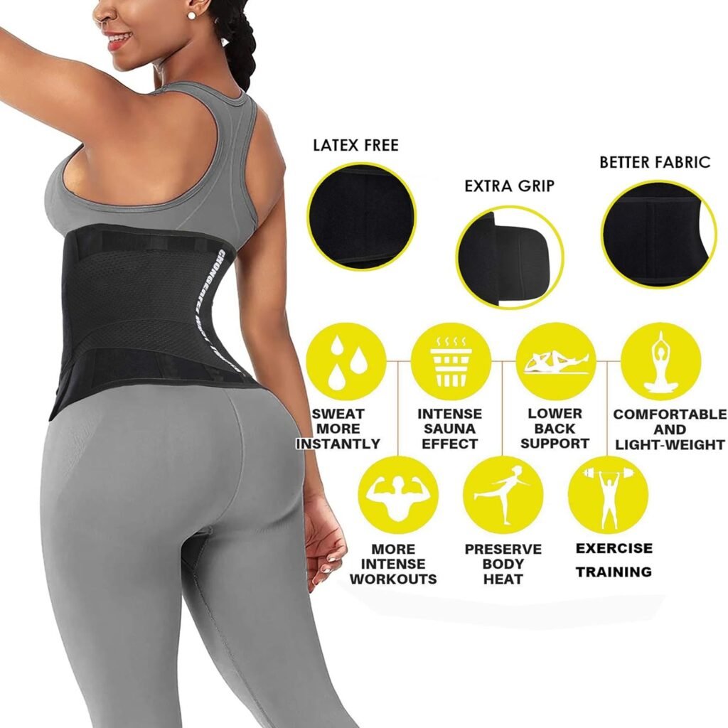 ChongErfei Waist Trainer Belt for Women Man - Waist Trimmer Weight Loss Ab Belt - Slimming Body Shaper