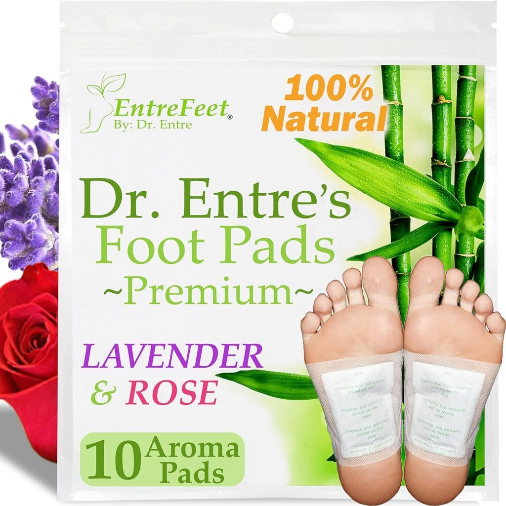 Dr. Entres Foot Pads: Premium Foot Pads to Feel Better, Sleep Better  Relieve Stress | Effective Organic Lavender  Rose Foot Patches | 10 Pack