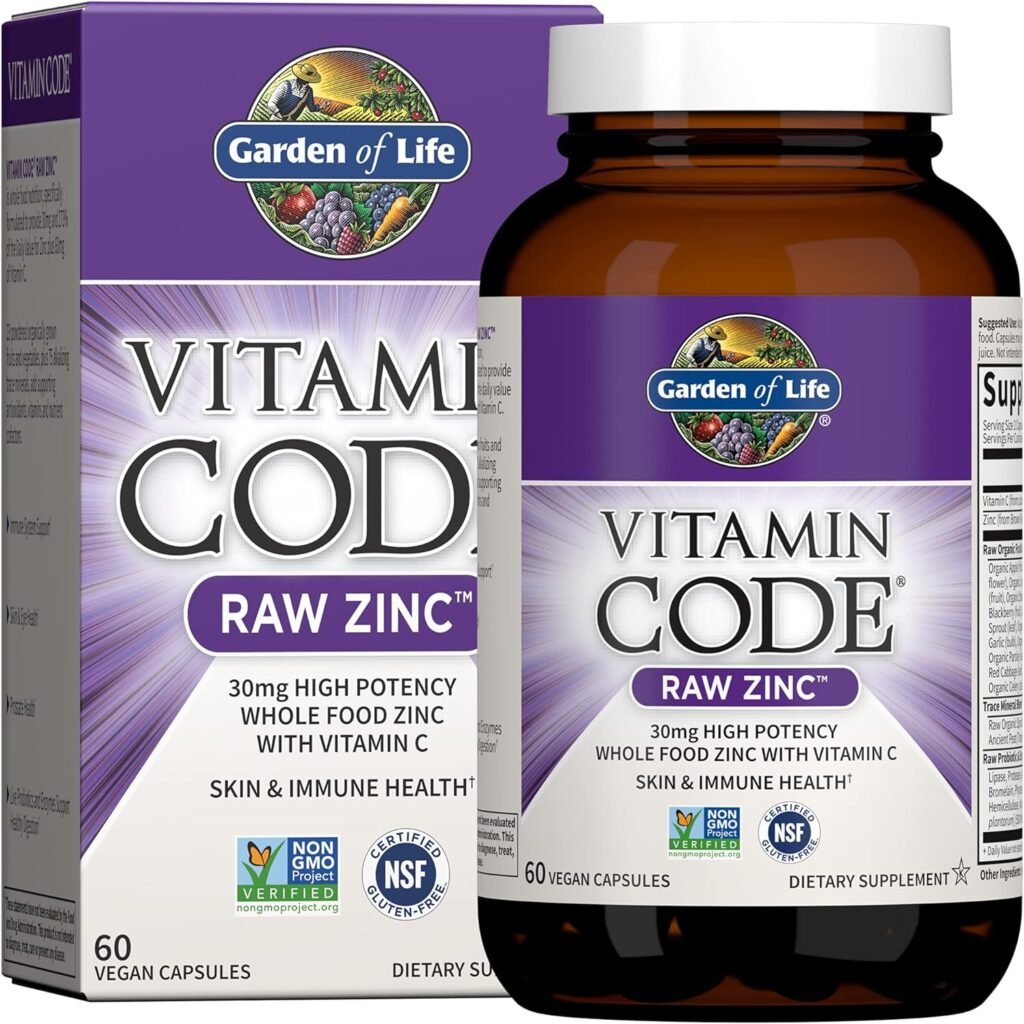 Garden of Life Vitamin D, Vitamin Code Raw D3, Vitamin D 5,000 IU, Raw Whole Food Vitamin D Supplements with Chlorella, Fruit, Veggies  Probiotics for Bone  Immune Health. 60 Vegetarian Capsules