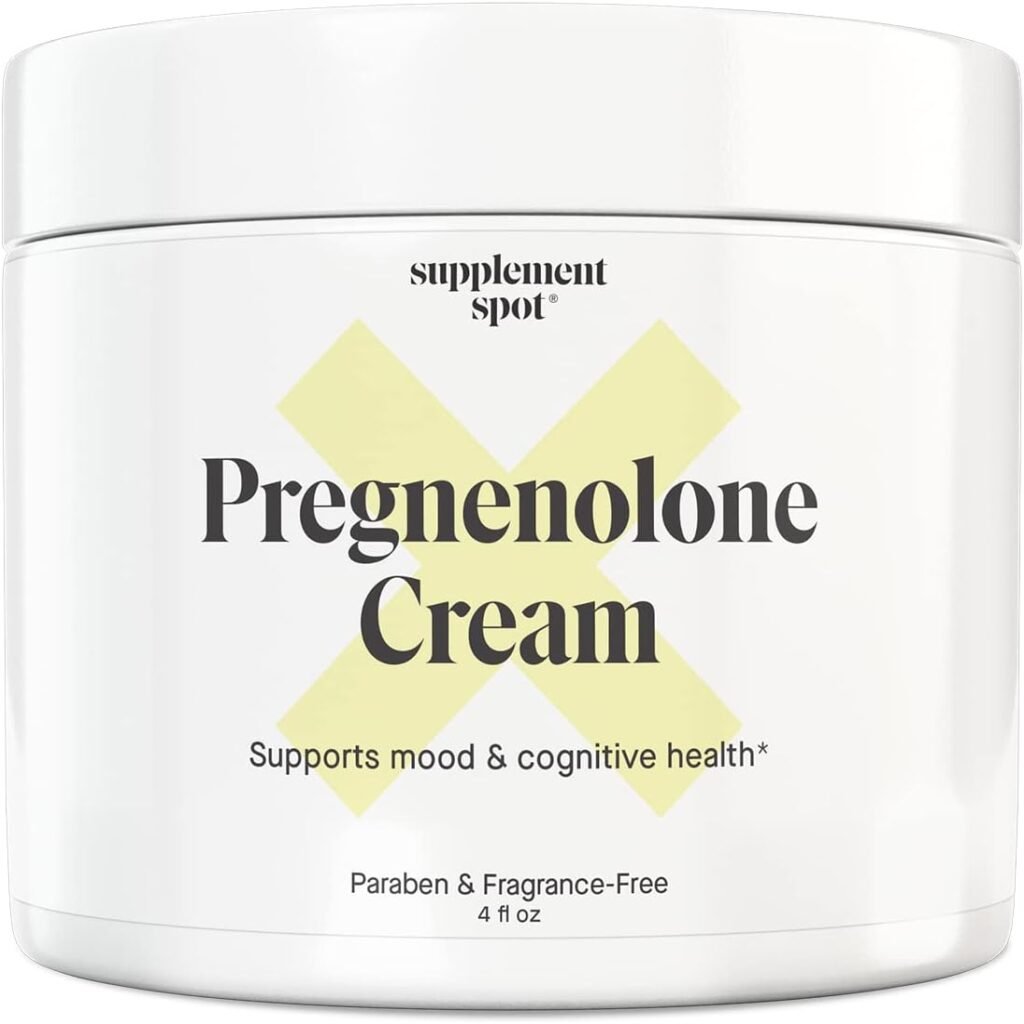 Pregnenolone Cream for Women  Men – 90-Days Mood Balance Cream for a Healthy Mood – Fragrance  Paraben Free Natural Cream w/Aloe Vera Extract, Vitamin E  More (4 oz)