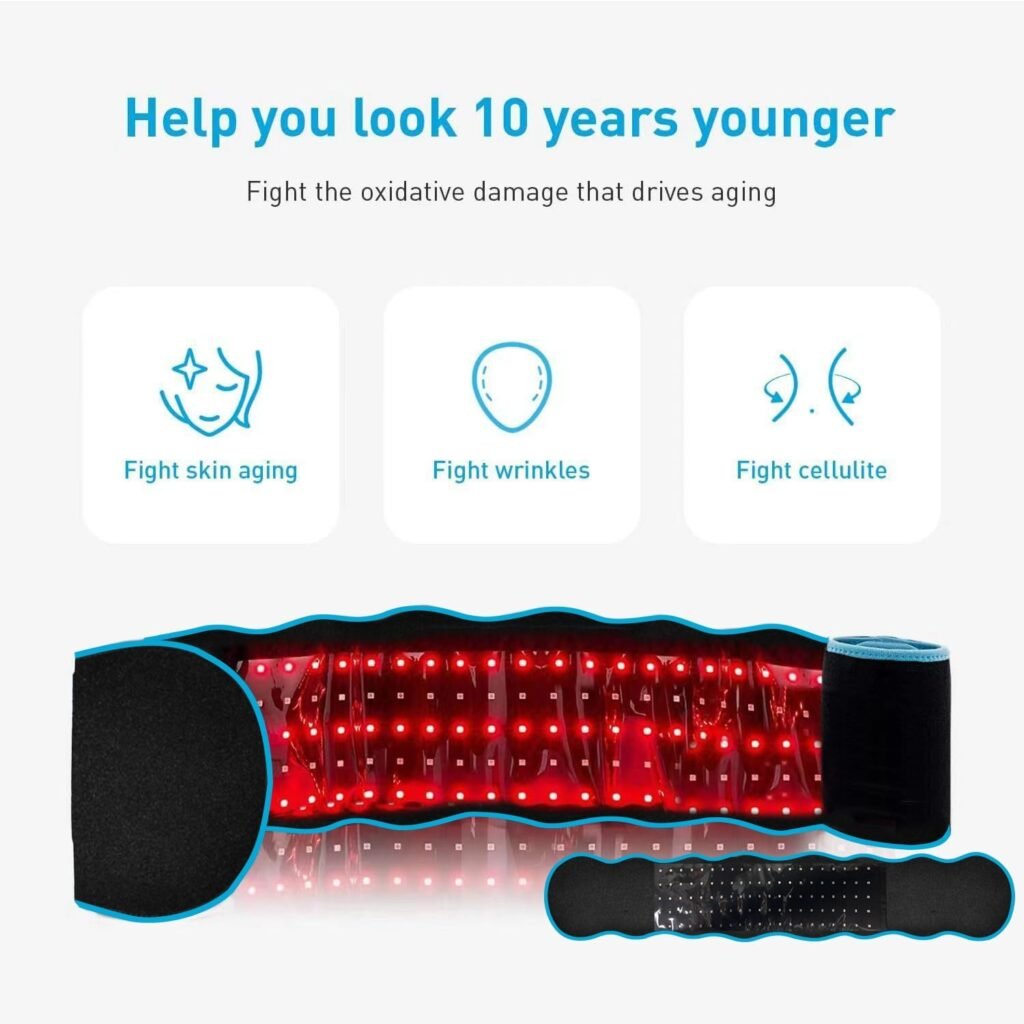 Red Light Therapy Belt Near Infrared Light Therapy for Body Weight Loss lipo Belt at Home Contour Light Machine for Pain lipo wrap