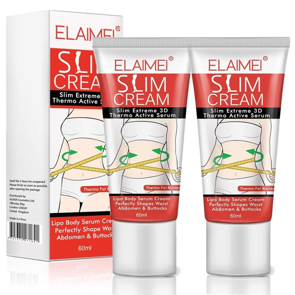 2 Pack Hot Cream, Slimming Fat Burning Cream for Belly, Waist,  Buttocks. That Burns Moisturizing Firming - Goodbye Cellulite Women/Men Weight Loss, 60.0 milliliters