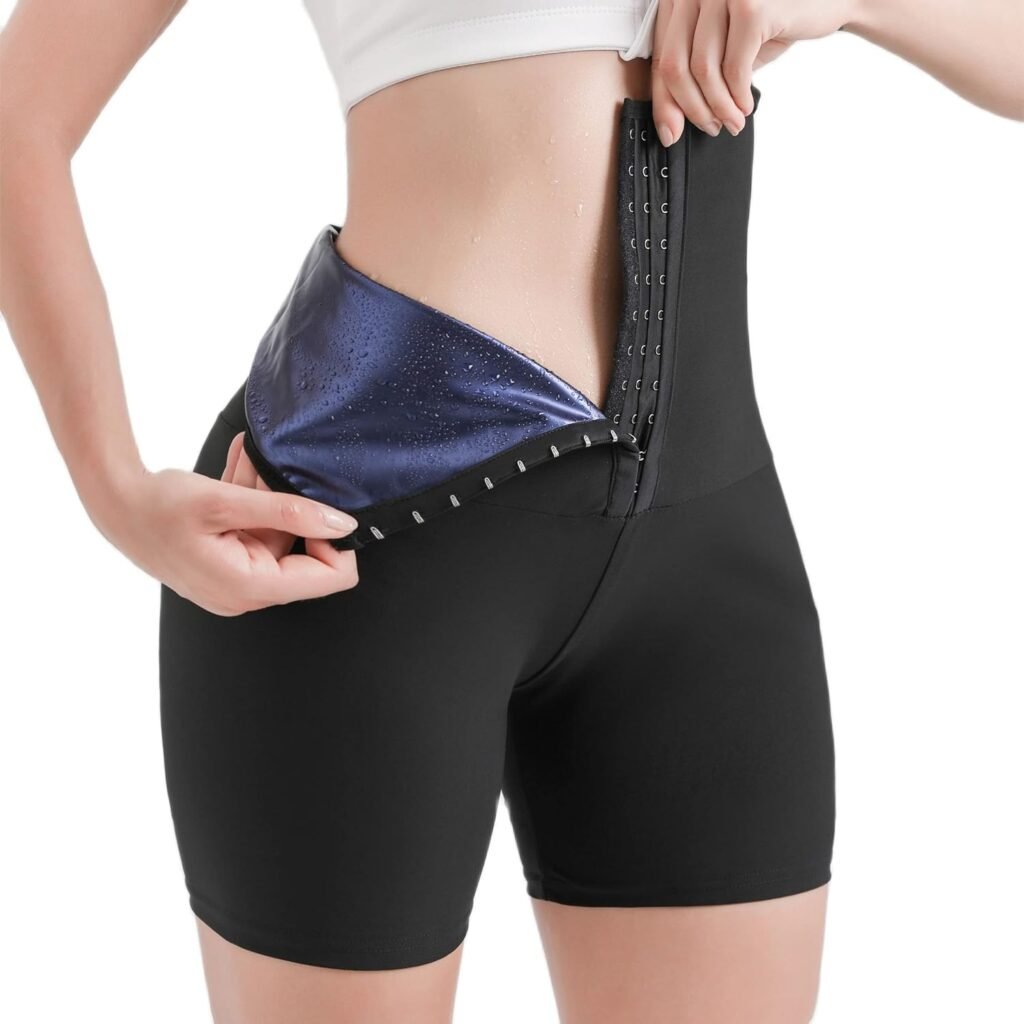 Body Shaper Sauna Slimming Pants Hot Thermo High Waist Fat Burning Sweat Capris Workout Shapers for Weight Loss