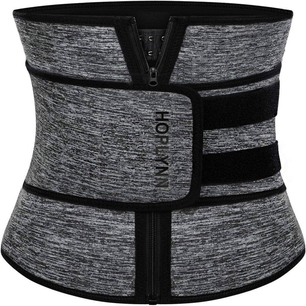 HOPLYNN Neoprene Sweat Waist Trainer Corset Trimmer Shaper Belt for Women