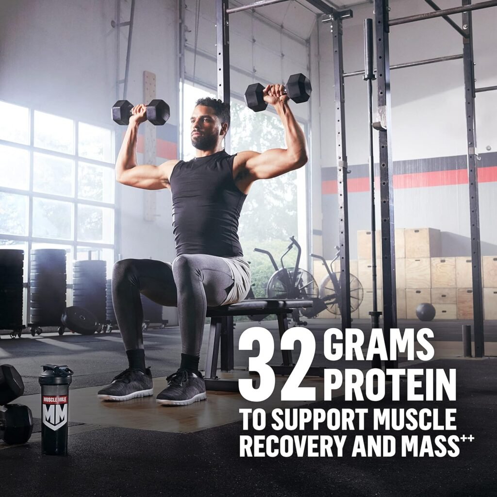 Muscle Milk Gainer Protein Powder, Vanilla Creme, 32g Protein, 5 Pound