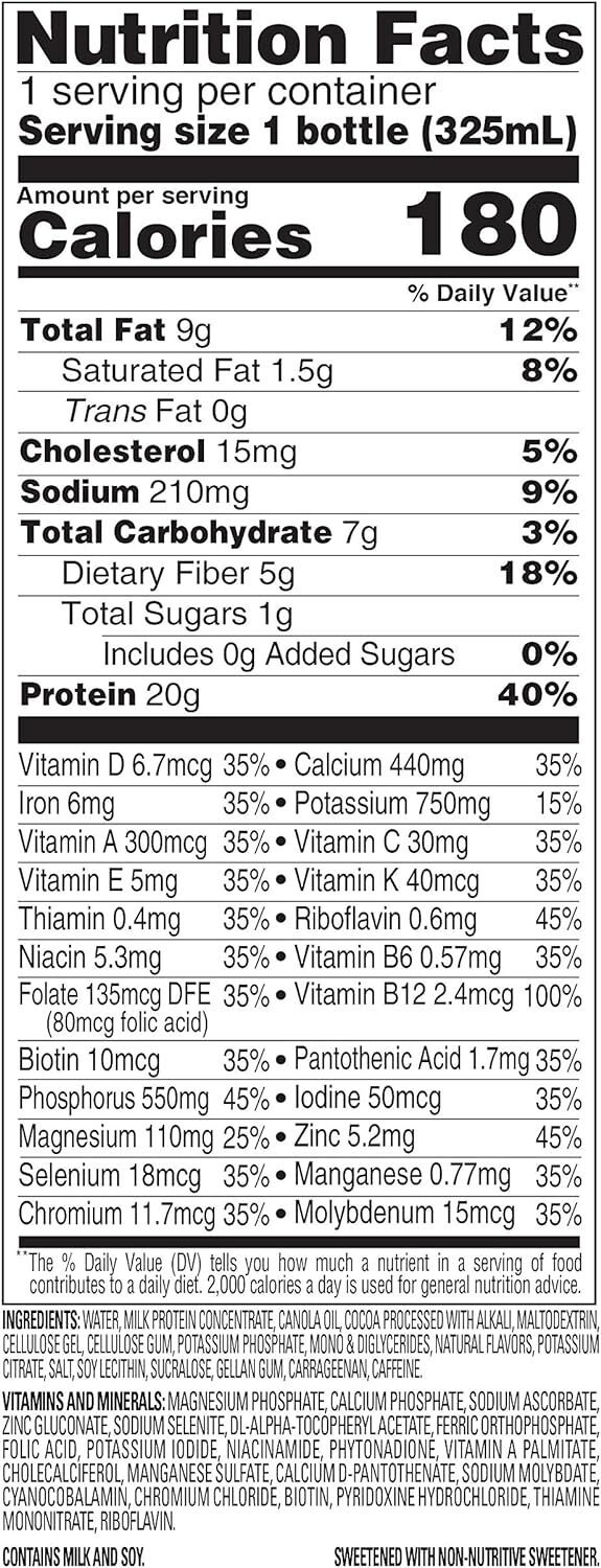 SlimFast Protein Shake with Caffeine, Caramel Macchiato- 20g Protein, Meal Replacement Shakes, High Protein with Low Carb and Low Sugar, 24 Vitamins and Minerals, 11 Fl Oz (Pack of 12)