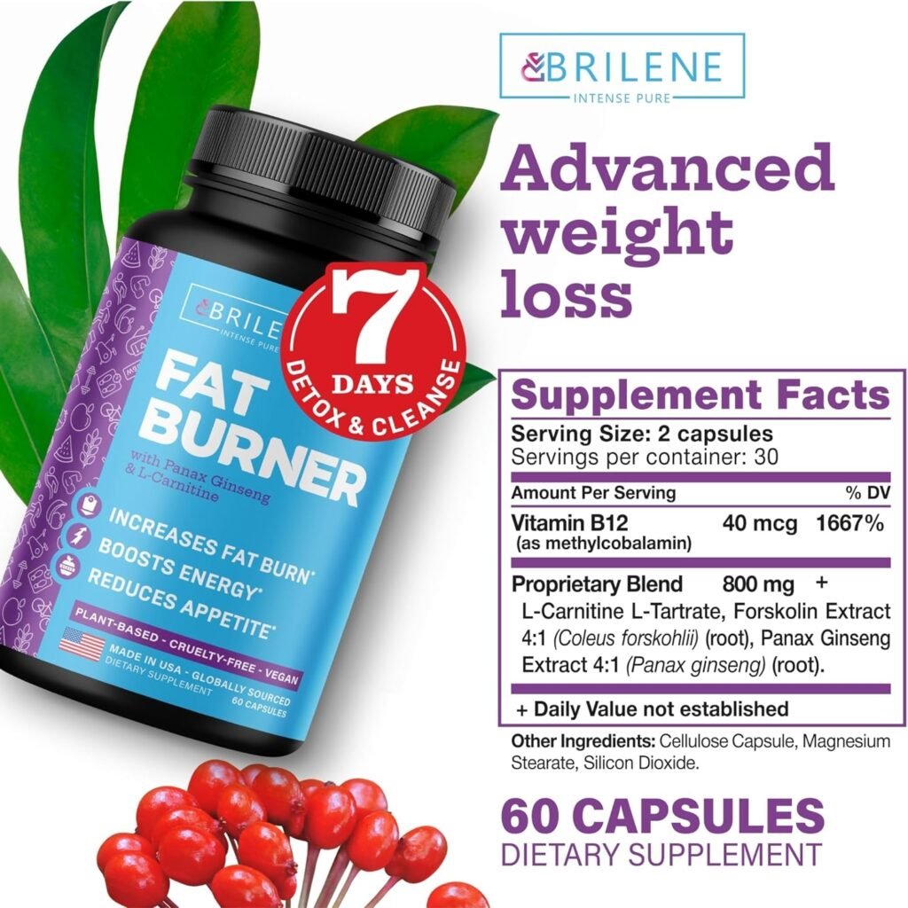 Weight Loss Pills for Women - Made in USA - Natural Appetite Suppressant  Metabolism Booster - Fat Burners with L-Carnitine to Lose Weight Fast - 60 Capsules